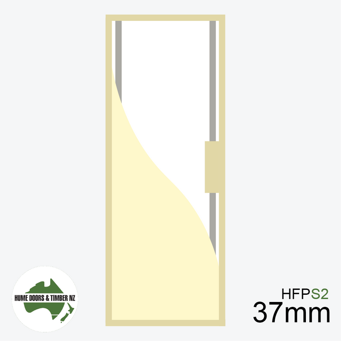 Humes 1980mm x 610mm x 37mm Flush Panel Steel x2 Door