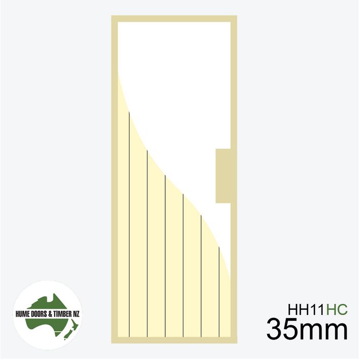 Humes 1980mm x 610mm x 37mm HAG 11 V GROOVE Hollowcore Door