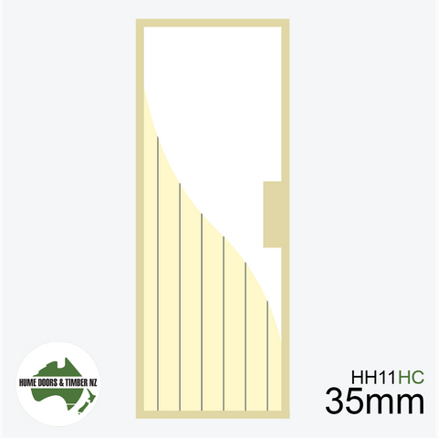 Humes 1980mm x 710mm x 37mm HAG 11 V GROOVE Hollowcore Door