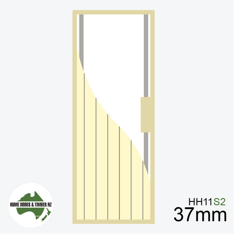 Humes 1980mm x 610mm x 37mm HAG 11 V GROOVE Steel x2 Door