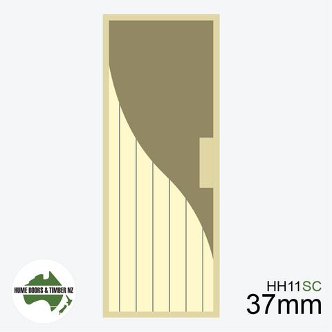 Humes 1980mm x 610mm x 37mm HAG 11 V GROOVE SolidCore Door