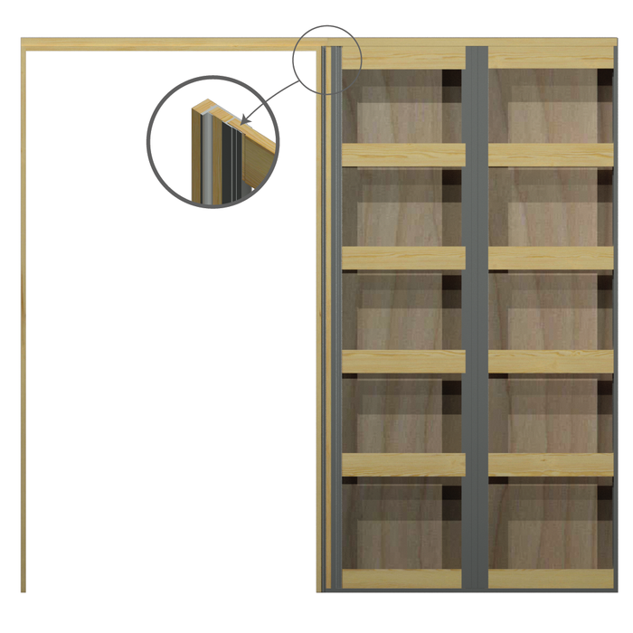 PLY One Side STABILINE 2400 x 1001-1100 140mm Stud Single Flat Pine OPTI Cavity