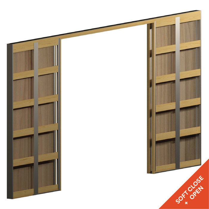 PLY One Side 1980 x 1001-1100 90mm Stud DOUBLE Flat Pine ULTRA Cavity