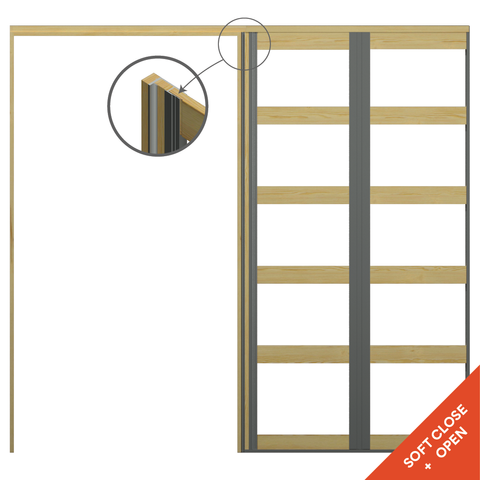 STABILINE 2400 x 1001-1100 140mm Single Flat Pine ULTRA Cavity