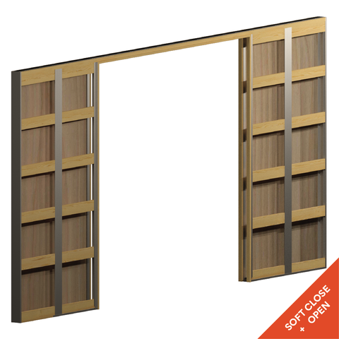 PLY One Side 2200 x 1001-1100 90mm Stud DOUBLE Flat Pine ULTRA Cavity