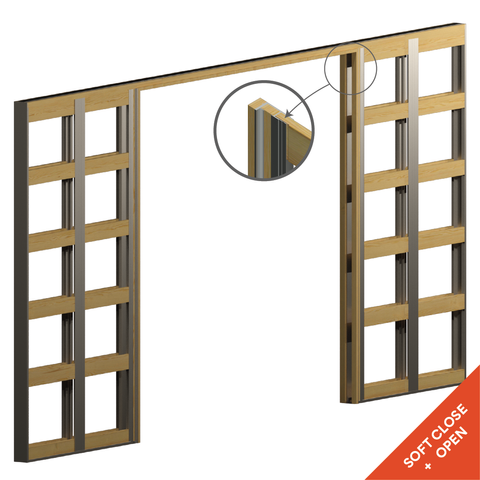 STABILINE 2200 x 1001-1100 90mm DOUBLE Grooved Pine ULTRA Cavity