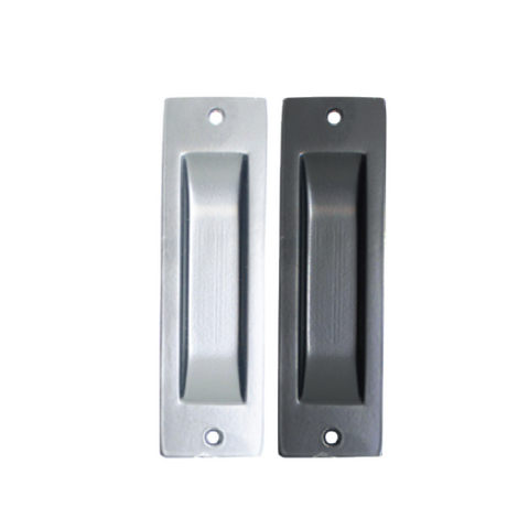 P706 Satin/Chrome Square Flush Pull