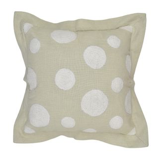 Nova Cotton Emb Cushion 45x45cm Nat/Wht#