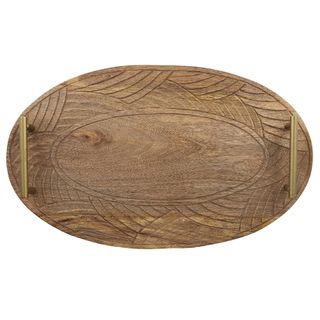 Naya Wood Oval Tray 33x55cm Natural