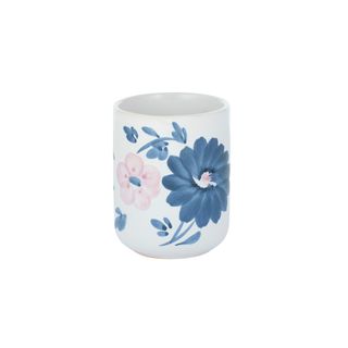 Floweret Cer Cup 7.5x9.5cm Navy/Lilac#