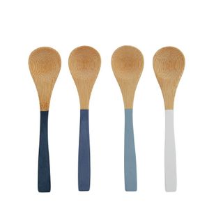 Bala S/4 Bamboo Spoons 3x12cm Blue