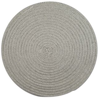 Demi Cotton Round Placemat 38cm Grey/Wht