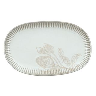 Wilde Ceramic Oval Platter 24.5x39cm Wht