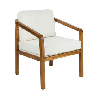 Arlette Arm Chair 61x66.5x78cm Nat/White