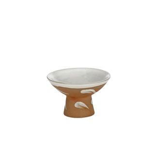 Hayes Ceramic Footed Bowl 11x7cm Nat/Wh#