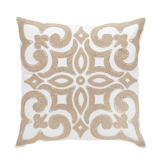 Baja Cotton Cushion 50x50cm White/Beige
