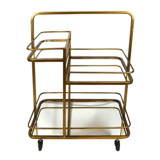Kent Metal Bar Cart 62x42x81cm Gold