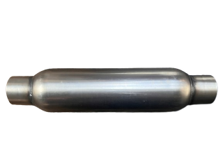 2 1/2" ID 4" DIAMETER 14" LONG STAINLESS STEEL MUFFLER