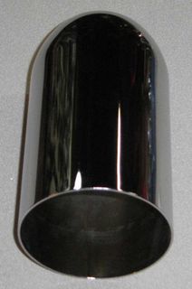 101-63MM DOMED STRAIGHT CHROME EXTENSION