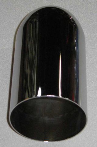 101-63MM DOMED STRAIGHT CHROME EXTENSION