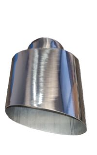 76MM OVAL EDGE STAINLESS STEEL EXT