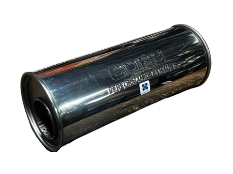 3440-STAINLESS STEEL ROUND MUFFLER - 150X410X3 O/O