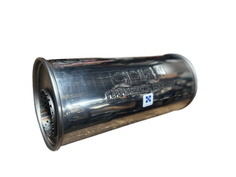 MON-STAINLESS STEEL ROUND MUFFLER - 150X330X3 O/O