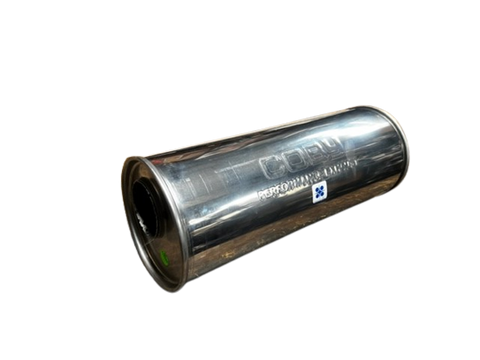 2441-STAINLESS STEEL ROUND MUFFLER - 150X410X21/2 O/O