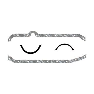 SB OIL PAN GASKET W/RIGHT SIDE DIP, THICK FRONT SEAL