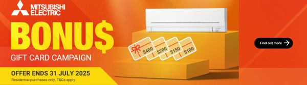 Mitsubishi Electric Bonus Gift Card