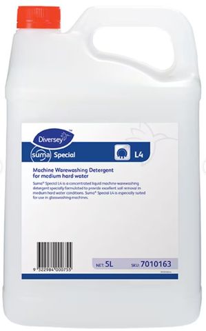 DIVERSEY SUMA SPECIAL L4 AUTOMATIC DISHWASHING LIQUID 5L