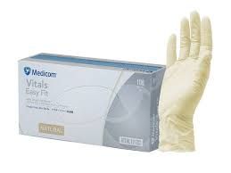 MEDICOM LATEX POWDER-FREE GLOVES MEDIUM - 100 PACK