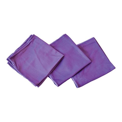 RAPIDCLEAN MICROFIBRE GLASS CLOTH PURPLE