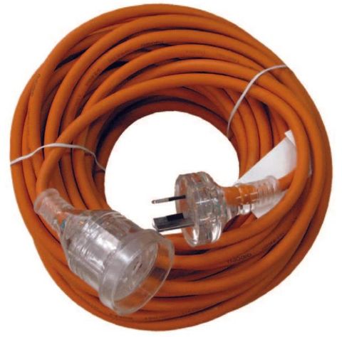 EXTENSION LEAD PREMIUM RUBBER 20 METRE 10 AMP