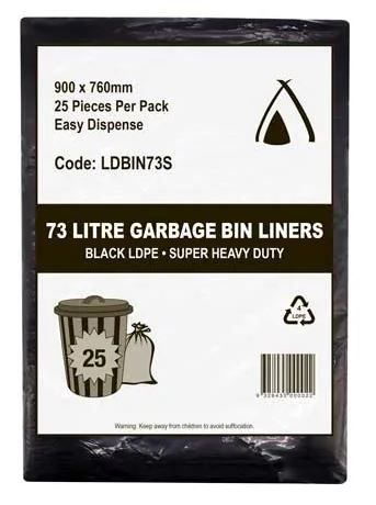 BIN LINER 73 Lt SUPER HEAVY DUTY 200 Ctn