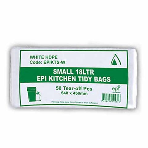 BIN LINER 18 Lt  LDPE EPI WHITE 1000 Ctn