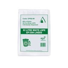 BIN LINER 82 Lt  LDPE EPI WHITE  250 Ctn