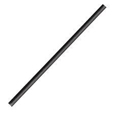 COCKTAIL PAPER STRAWS BLACK CARTON OF 2500