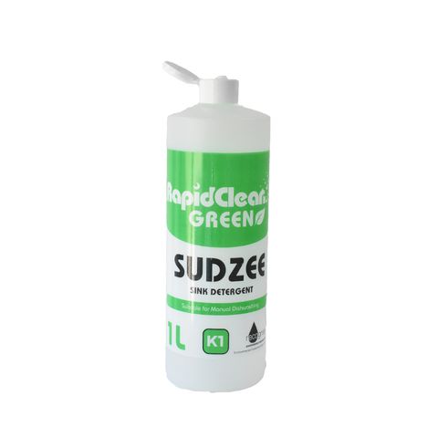 RAPIDCLEAN SUDZEE EMPTY 1LT BOTTLE NO CAP