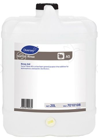 DIVERSEY SUMA AUTOMATIC DISHWASHER RINSE AID A5 20LT
