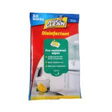 MR CLEAN DISINFECTANT WIPES PACK OF 50