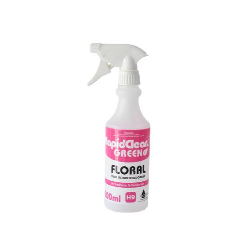 RAPIDCLEAN FLORAL EMPTY 500ML BOTTLE NO TRIGGER