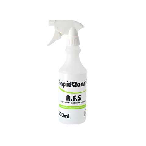 RAPIDCLEAN R.F.S EMPTY 500ML BOTTLE NO TRIGGER