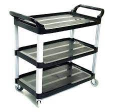 UTILITY CART BLACK 3 SHELF