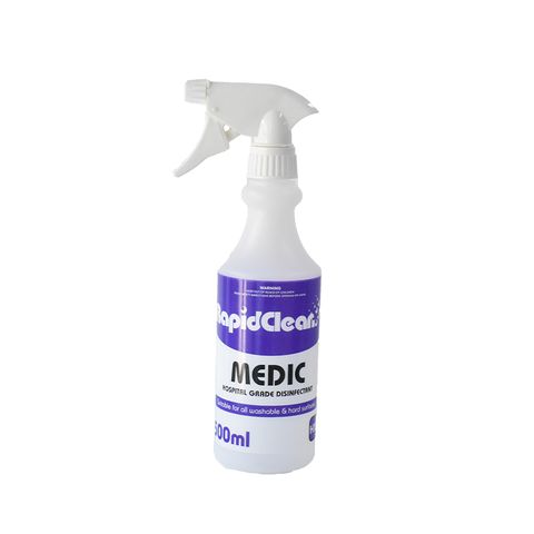 RAPIDCLEAN MEDIC EMPTY 500ML BOTTLE NO TRIGGER