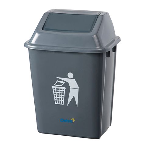 FLIP TOP BIN 20 Lt GREY        SWING LID