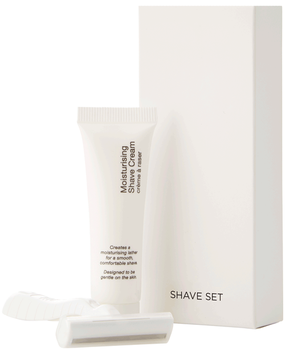 SHAVE SET, BOXED     Ctn 100  WHITE