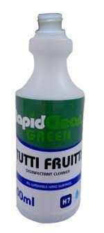 RAPIDCLEAN TUTTI FRUTTI EMPTY 500ML BOTTLE NO TRIGGER