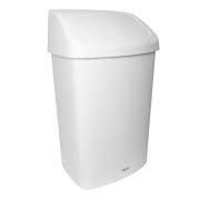 50 Lt RUBBISH BIN WITH SWING LID, WHITE