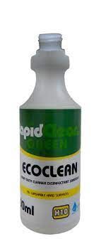 RAPIDCLEAN ECO-CLEAN EMPTY 500ML BOTTLE NO TRIGGER